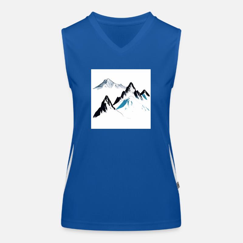 Berge Funktionelles Kontrast-Tank Top für Frauen