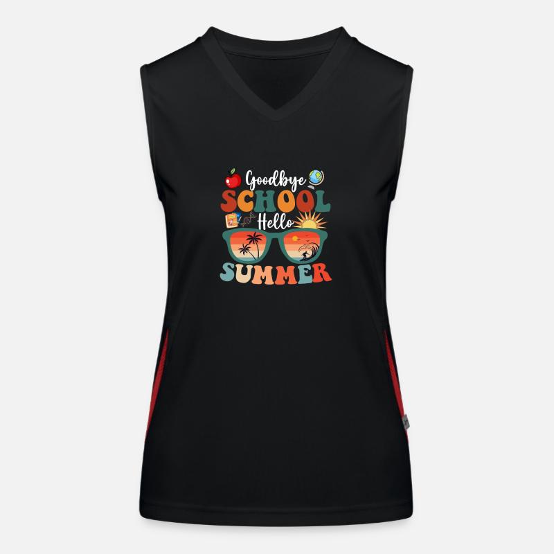 Goodbye School Hello Summer Women's Functional Contrast Tank Top