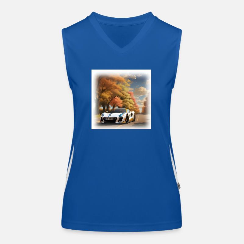 sport car Women's Functional Contrast Tank Top
