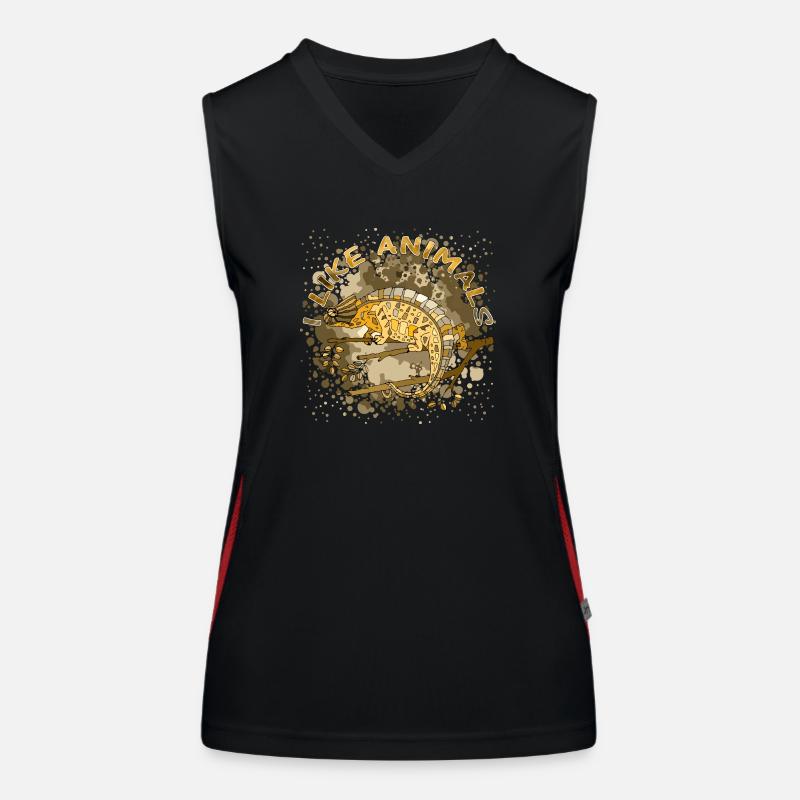 Chamäleon Funktionelles Kontrast-Tank Top für Frauen
