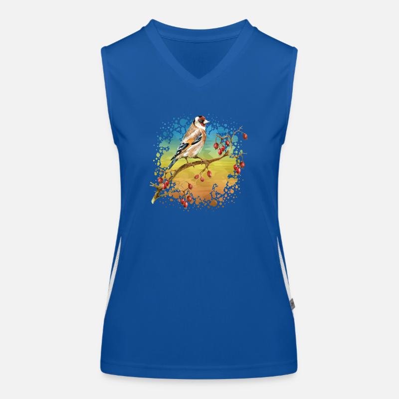 Oiseau Débardeur respirant contrasté Femme