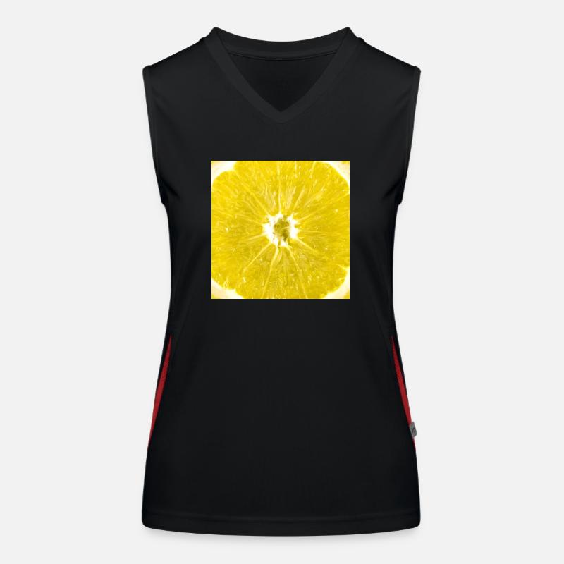 Slice of lemon Women's Functional Contrast Tank Top