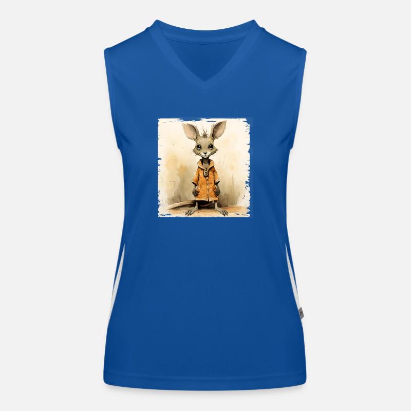 cute kangaroo Funktionelles Kontrast-Tank Top für Frauen