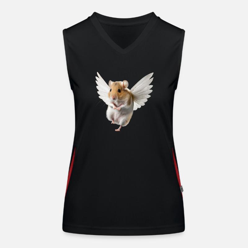 Winged hamster Women's Functional Contrast Tank Top