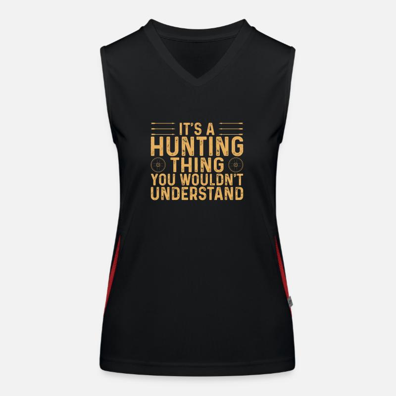 Es ist eine Sache der Jagd Funktionelles Kontrast-Tank Top für Frauen