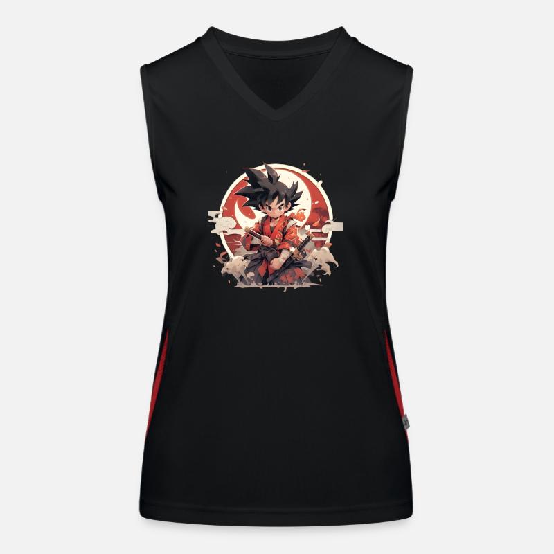 Samurai goku Women's Functional Contrast Tank Top