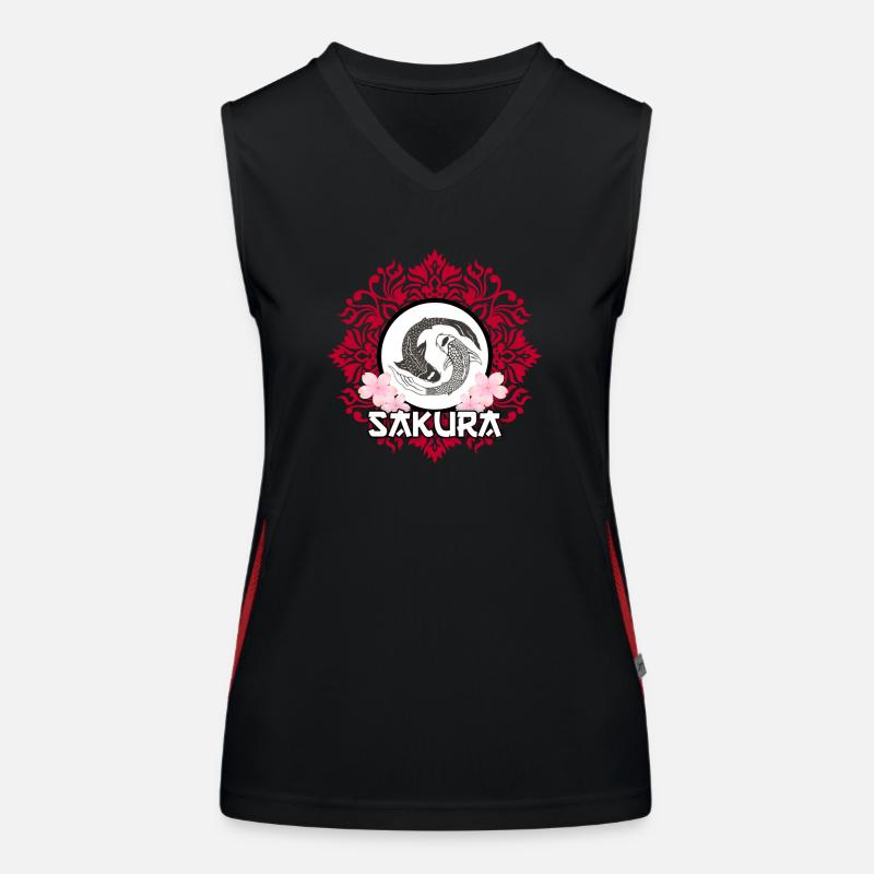 Sakura Funktionelles Kontrast-Tank Top für Frauen