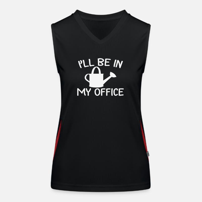 Je serai dans mon bureau Débardeur respirant contrasté Femme