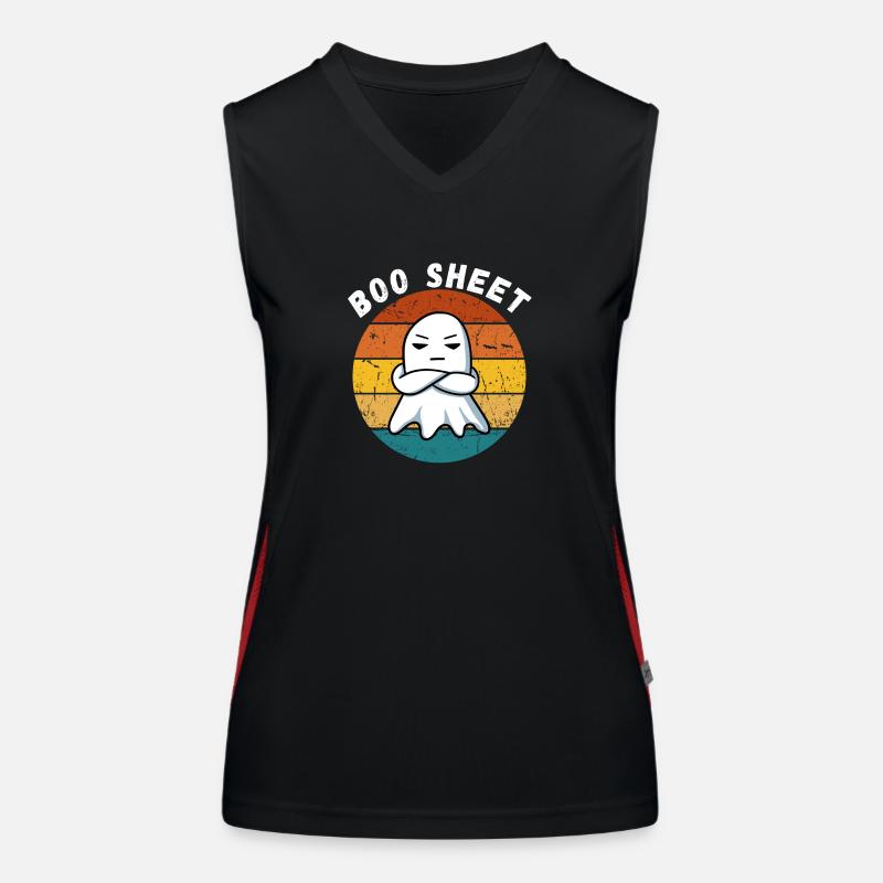Boo sheet Women's Functional Contrast Tank Top