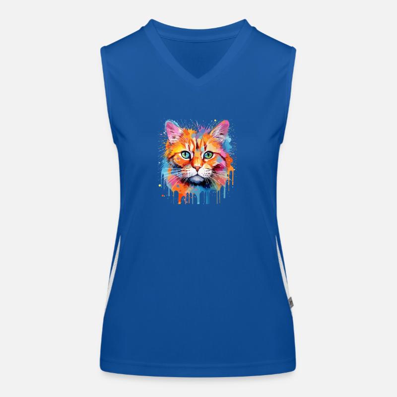 ginger cat Women's Functional Contrast Tank Top