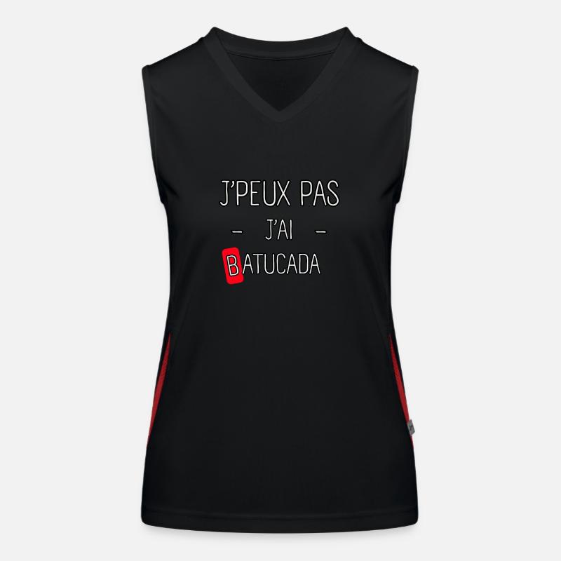 J'peux pas j'ai Batucada Débardeur respirant contrasté Femme