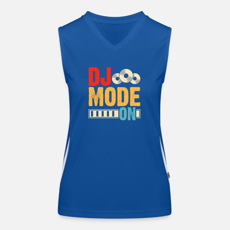 Dj Mode On Women's Functional Contrast Tank Top