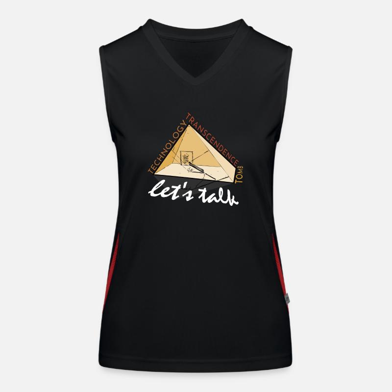 Pyramide : Tombe, Technologie, Transcendance ? Débardeur respirant contrasté Femme