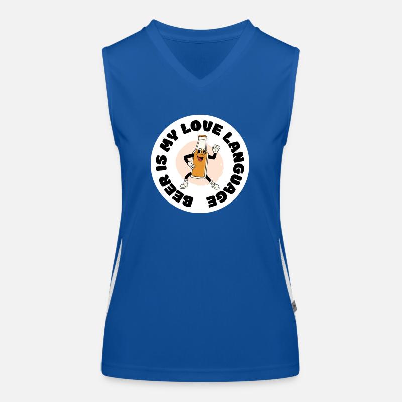 Bier ist meine Liebessprache Funktionelles Kontrast-Tank Top für Frauen