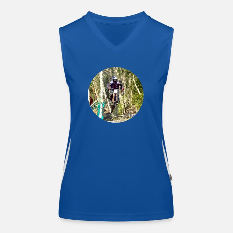 MTB MTB Downhill Funktionelles Kontrast-Tank Top für Frauen