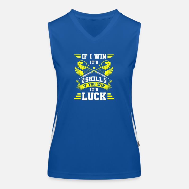 Jeu de fléchettes Dartscheibe Bullseye Débardeur respirant contrasté Femme