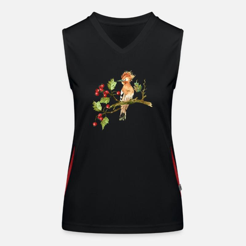Bunter Vogel Funktionelles Kontrast-Tank Top für Frauen