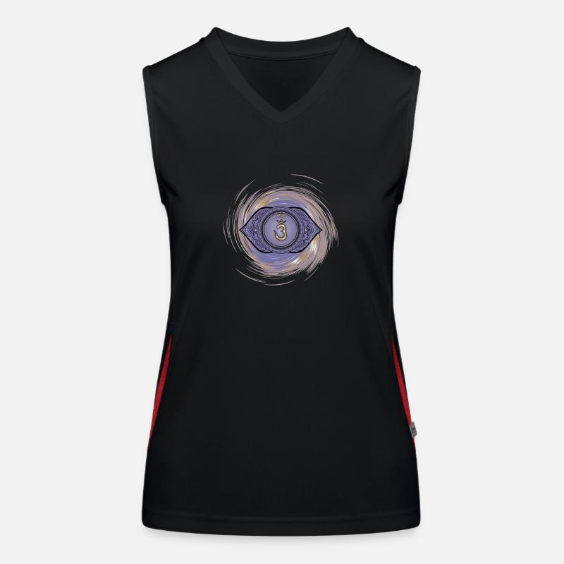 Ajna sechstes Chakra Funktionelles Kontrast-Tank Top für Frauen