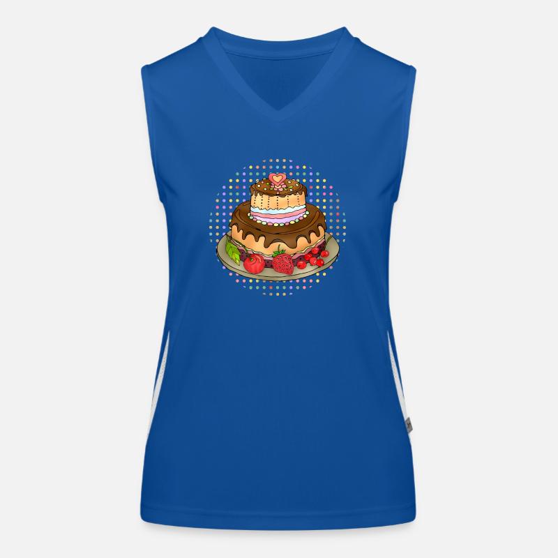 Kuchen Funktionelles Kontrast-Tank Top für Frauen