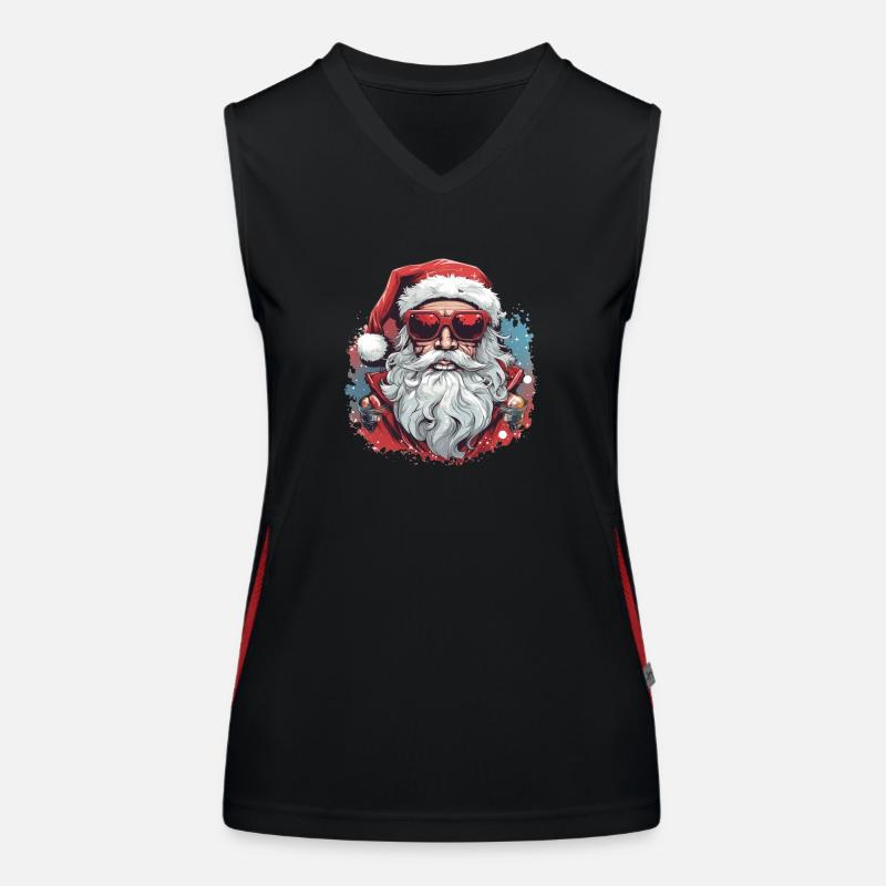 Cool santa Funktionelles Kontrast-Tank Top für Frauen