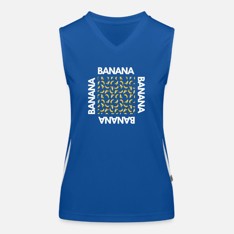 Bananas Pattern Fashion Gift Idea Banana Split Women's Functional Contrast Tank Top