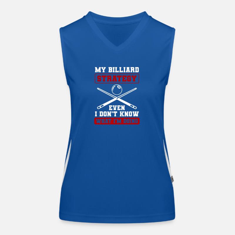 Billiard Training Cue Billardkugeln Funktionelles Kontrast-Tank Top für Frauen