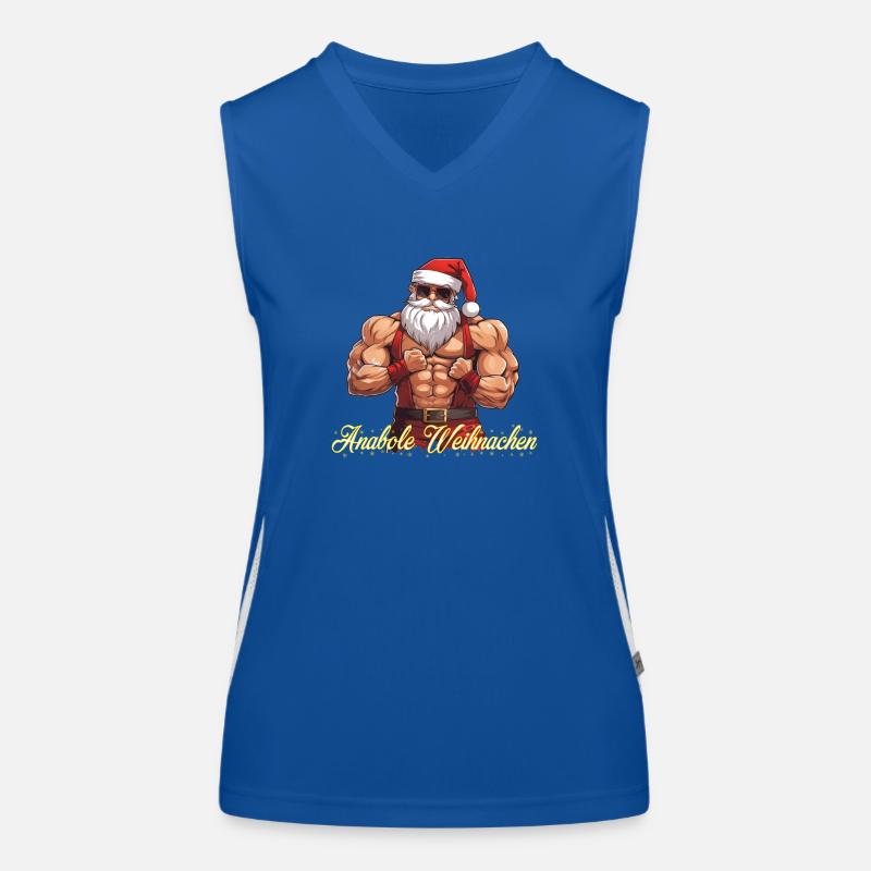 Weihnachtsmann Funktionelles Kontrast-Tank Top für Frauen
