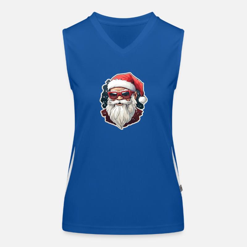 Weihnachtsmann - Illustration Funktionelles Kontrast-Tank Top für Frauen