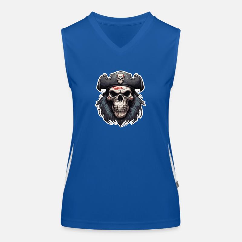 Crâne / Pirate / Crâne / Crâne / Mort / Logo Débardeur respirant contrasté Femme