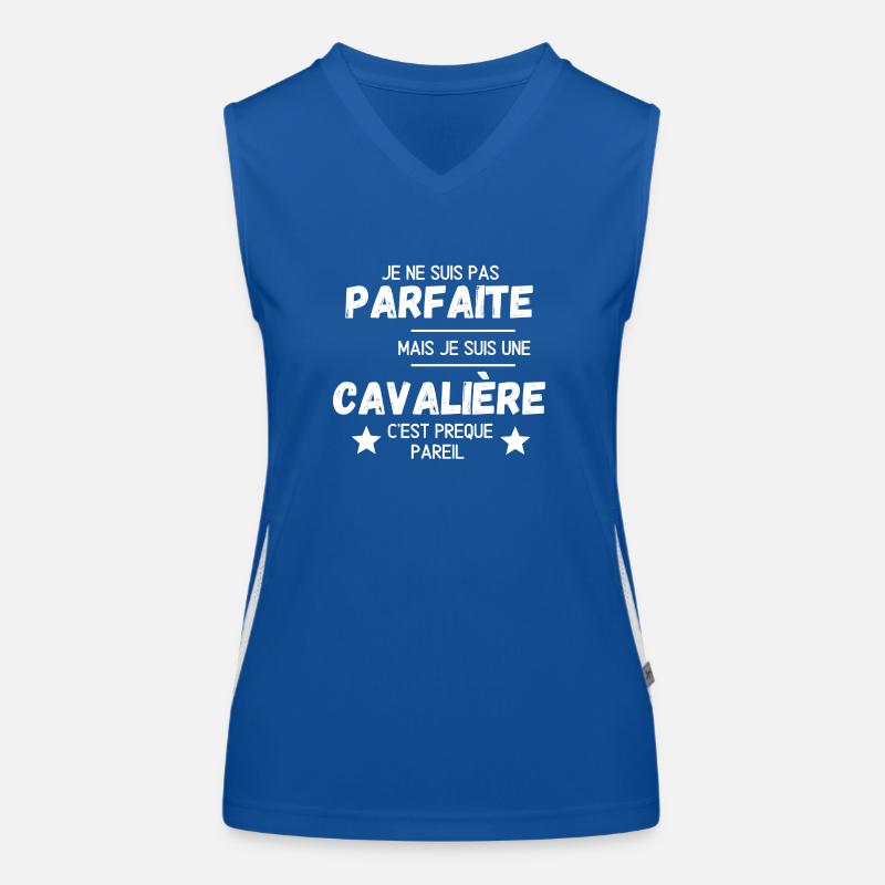 Parfaite cavaliere Débardeur respirant contrasté Femme