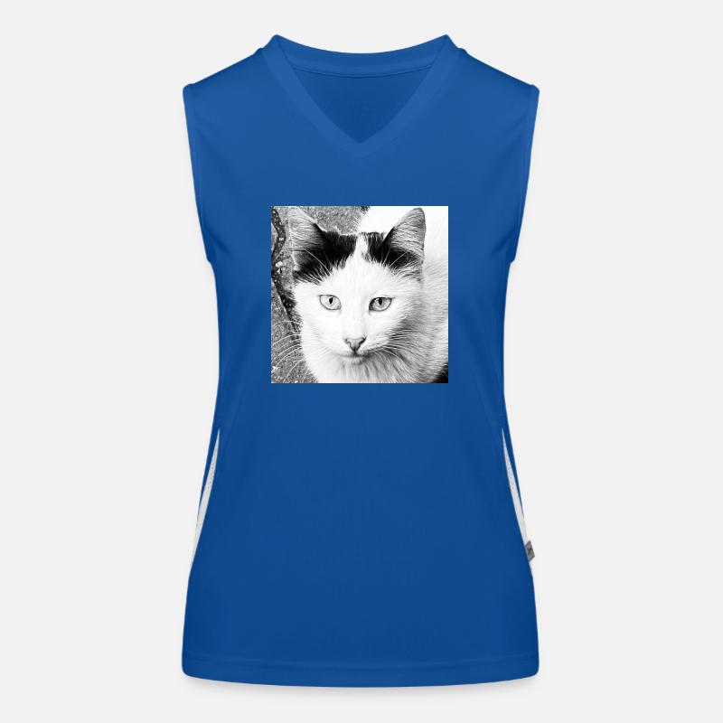 Cute Cat Women's Functional Contrast Tank Top