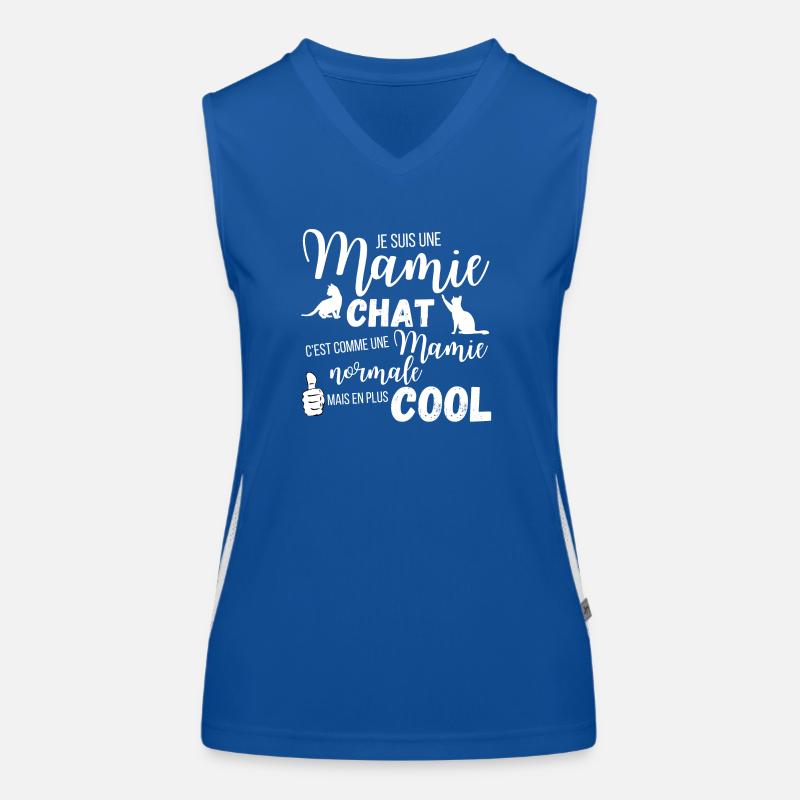 Mamie chat Débardeur respirant contrasté Femme