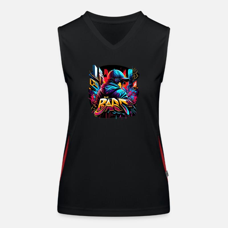 graffitti boy Funktionelles Kontrast-Tank Top für Frauen