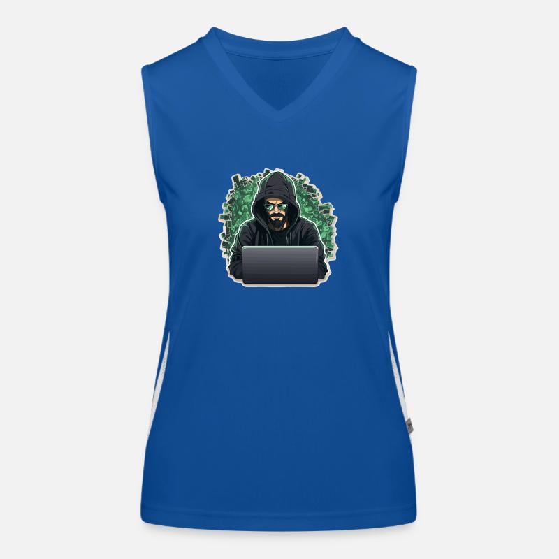 Hacker éthique - Illustration Débardeur respirant contrasté Femme