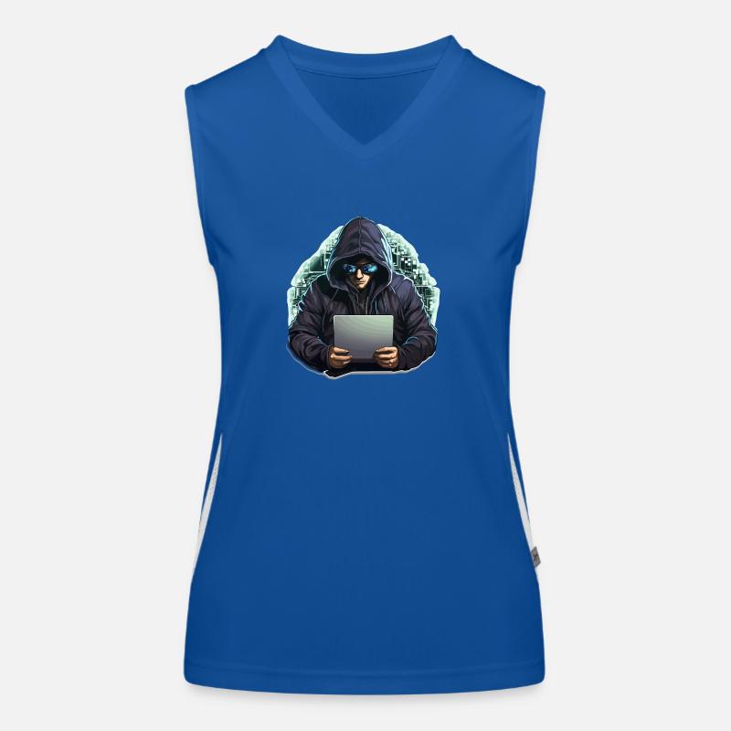 Ethical Hacker - Illustration Women's Functional Contrast Tank Top