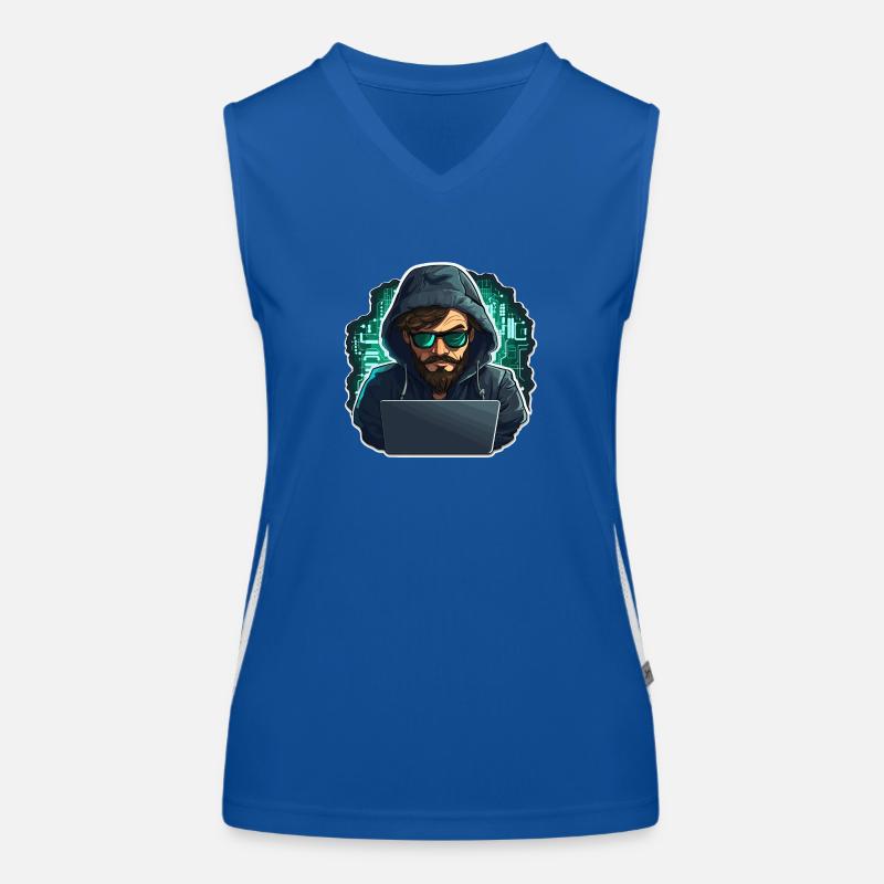 Ethical Hacker - Illustration Funktionelles Kontrast-Tank Top für Frauen