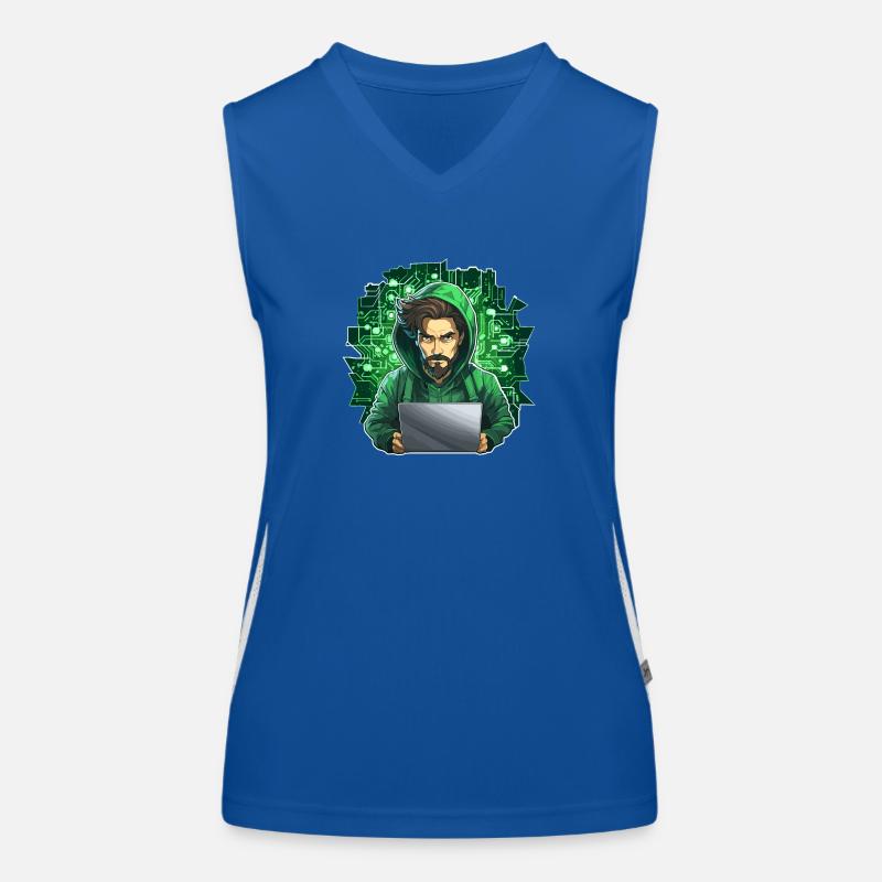 Ethical Hacker - Illustration Women's Functional Contrast Tank Top
