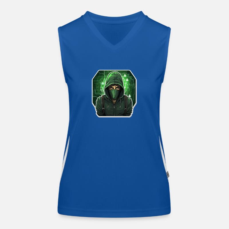 Hacker éthique - Illustration Débardeur respirant contrasté Femme