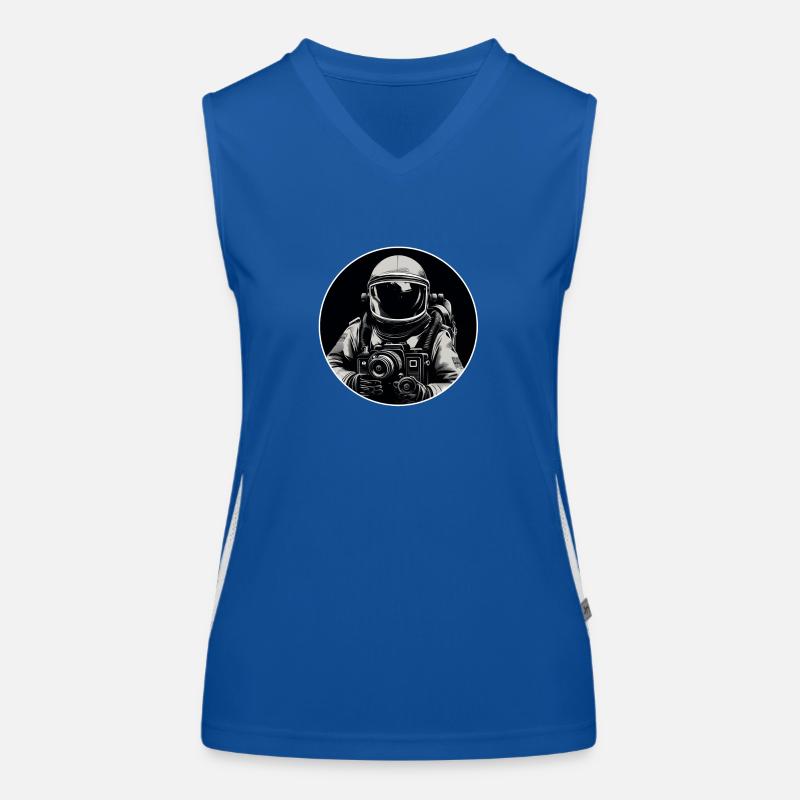 Astronaut Funktionelles Kontrast-Tank Top für Frauen