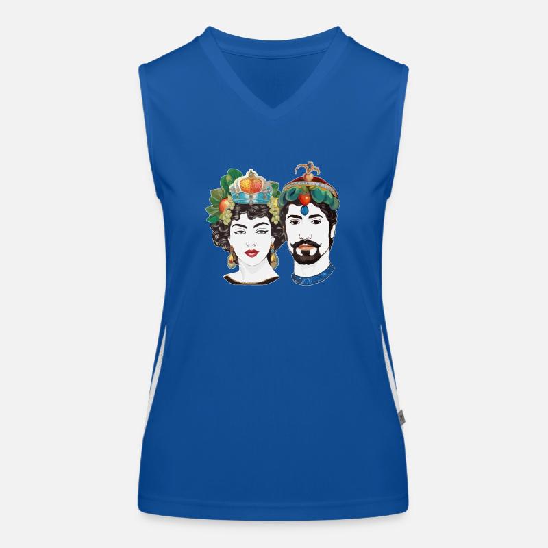 Teste di Moro Débardeur respirant contrasté Femme