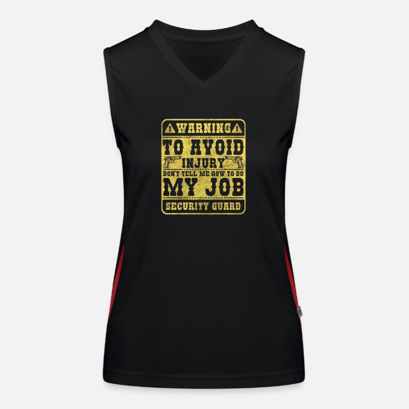Security, Gatekeeper, Order, Guard Women's Functional Contrast Tank Top