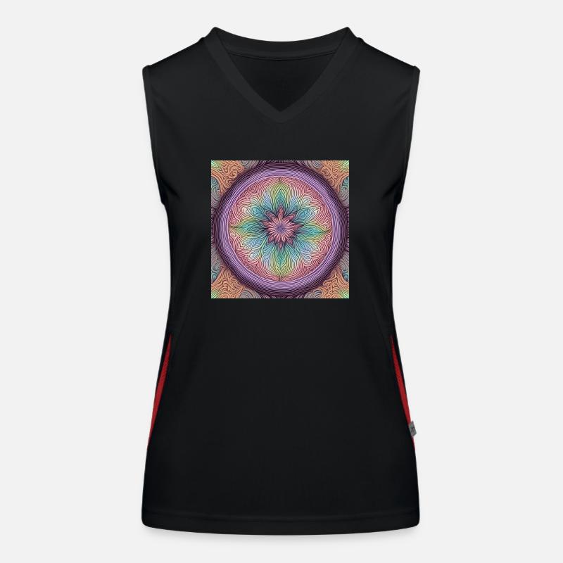Pattern pastel1 Women's Functional Contrast Tank Top