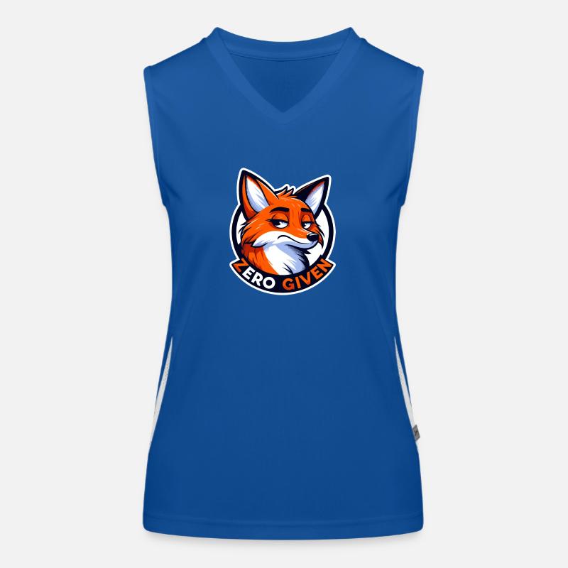 Zero Given - Fuchs Illustration Funktionelles Kontrast-Tank Top für Frauen