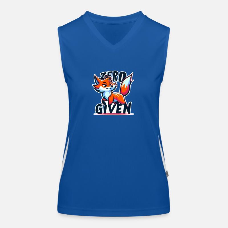 Zero Given - Fuchs Illustration Funktionelles Kontrast-Tank Top für Frauen