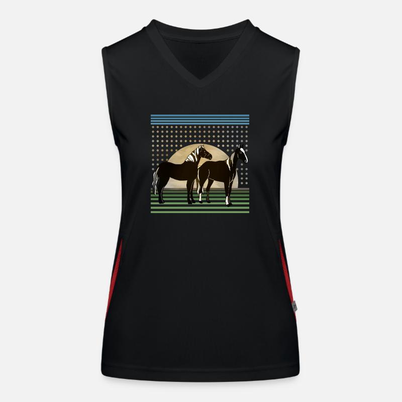Horses Women's Functional Contrast Tank Top