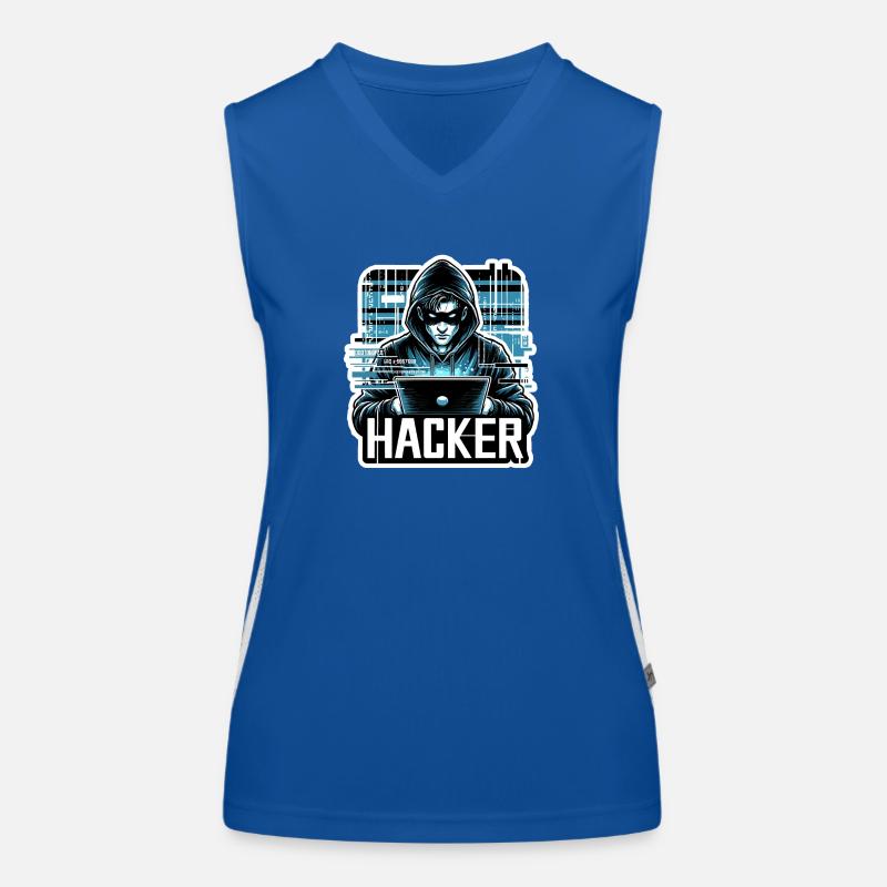 Hacker - Illustration Débardeur respirant contrasté Femme