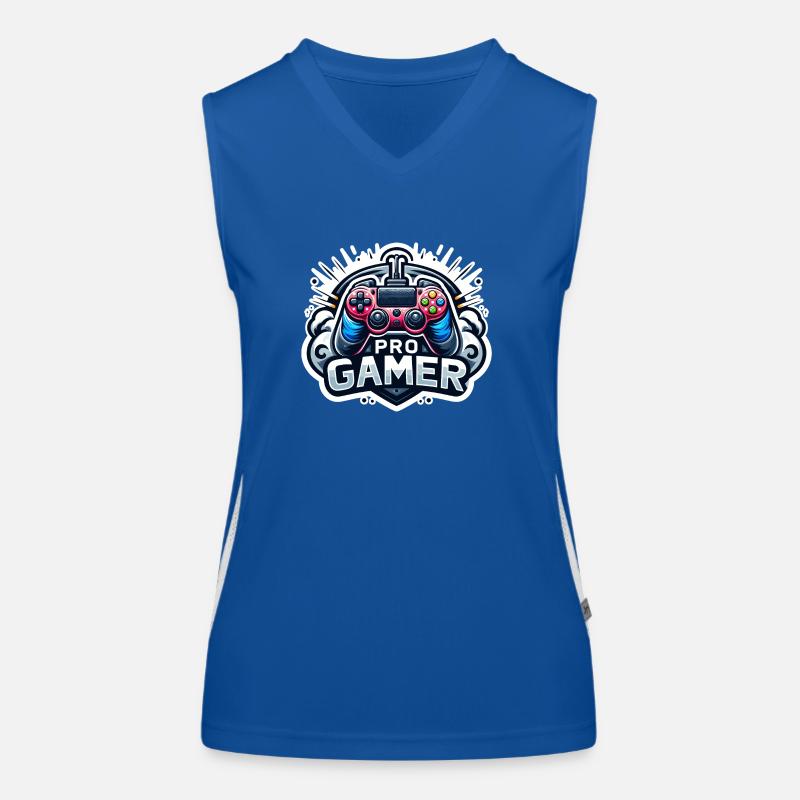Pro Gamer - Controller Illustration Women's Functional Contrast Tank Top