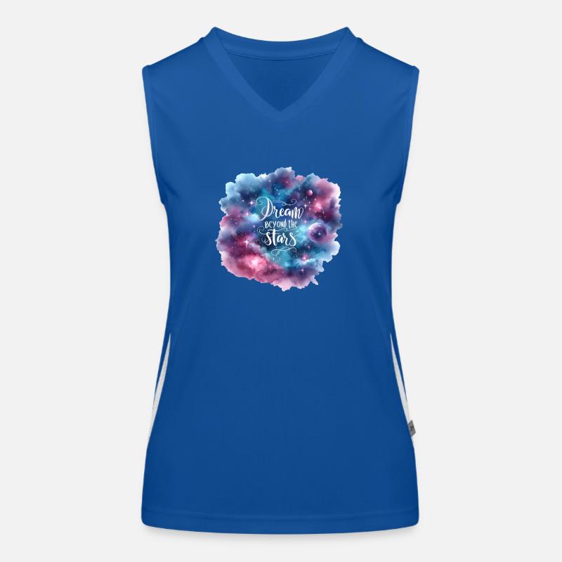 Dream Beyond the Stars Funktionelles Kontrast-Tank Top für Frauen
