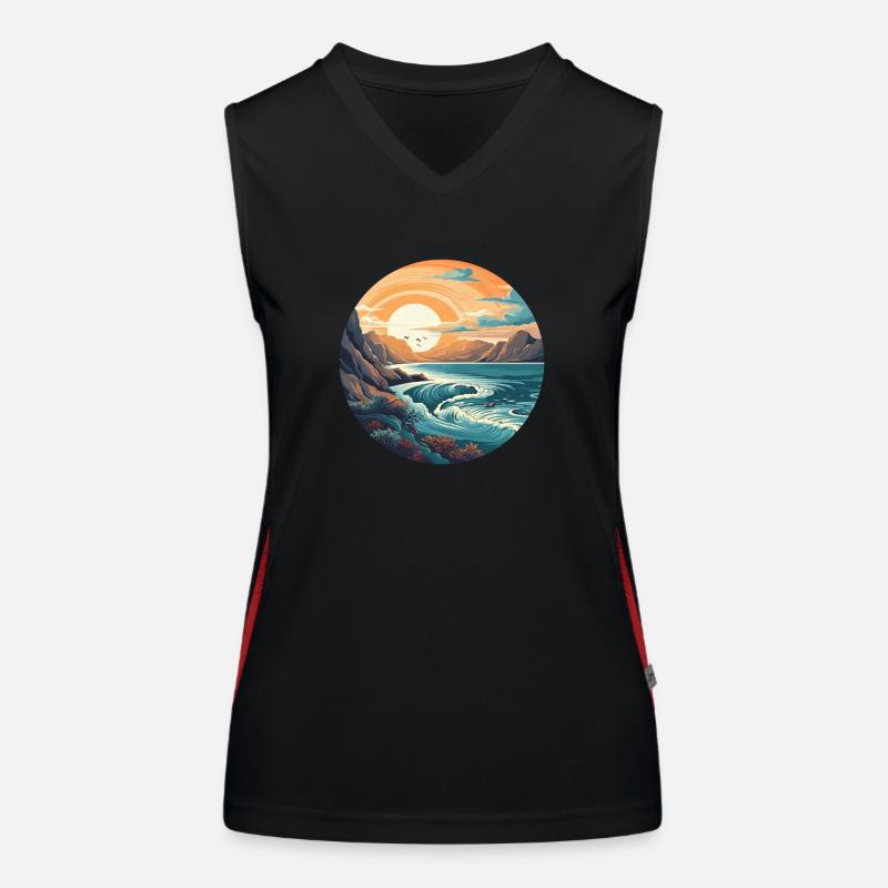 Rock beach Women's Functional Contrast Tank Top
