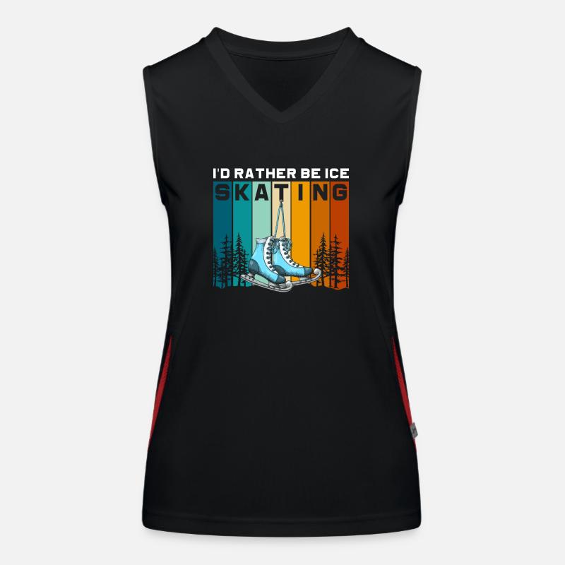Eislaufen Schlittschuhe Kälte Eislauf Women's Functional Contrast Tank Top